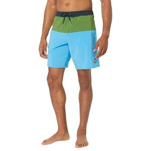 COLMAR 45 cm Three-Color Stretch Quick Dry Swim Trunks River/Grass/Navy 58